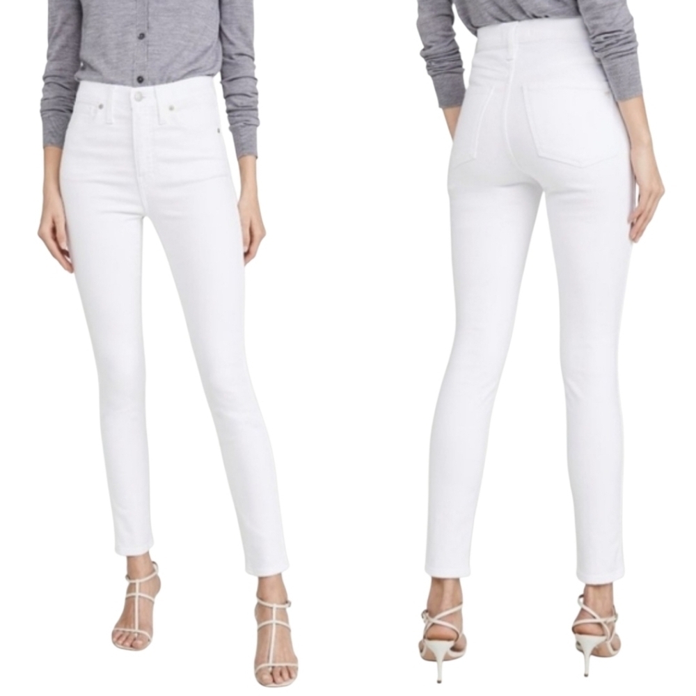 Madewell White 10" High-rise Skinny Jeans 32 Casual Classic Spring Summer Chic